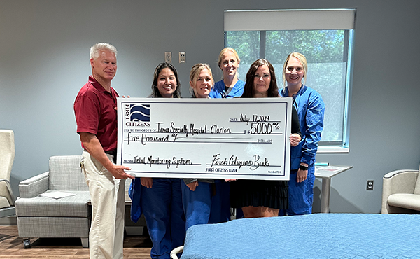 $5,000 to Iowa Specialty Hospital in Clarion towards a Fetal Monitoring System