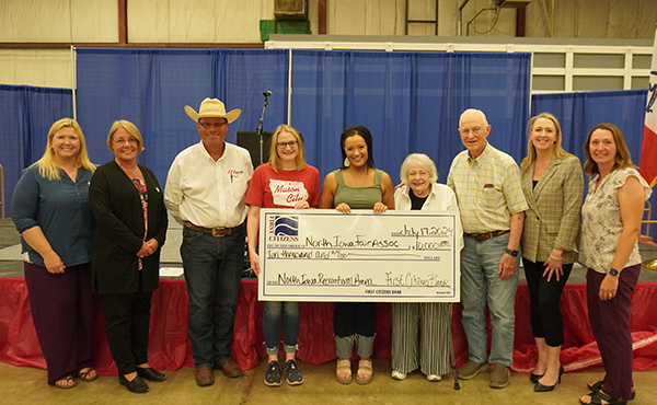 $10,000 to North Iowa Fair Association towards naming rights to the North Iowa Recreational Arena Building