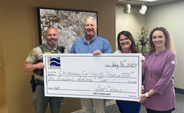$1,000 to Chickasaw County Sheriff's Department towards Mobile Communications Update