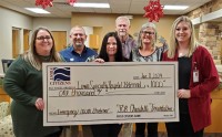 $1,000 donated to Iowa Specialty Hospital in Belmond for a cot/bed in the ER bay
