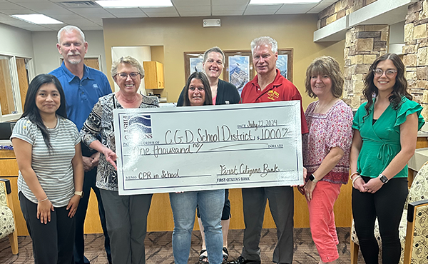 $1,000 to Clarion-Goldfield-Dows School District towards CPR in school and community