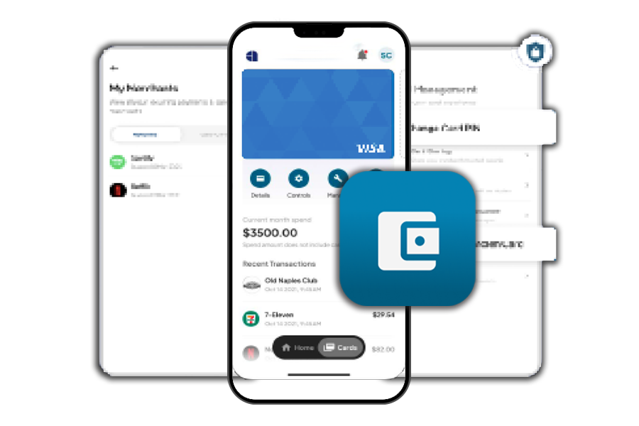 Three different mobile app screenshots