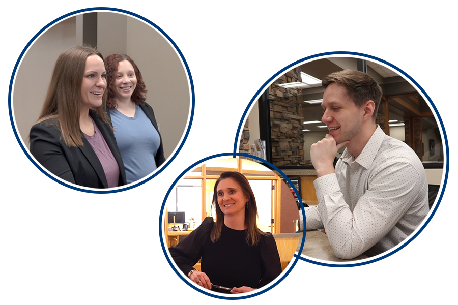 employees working and smiling