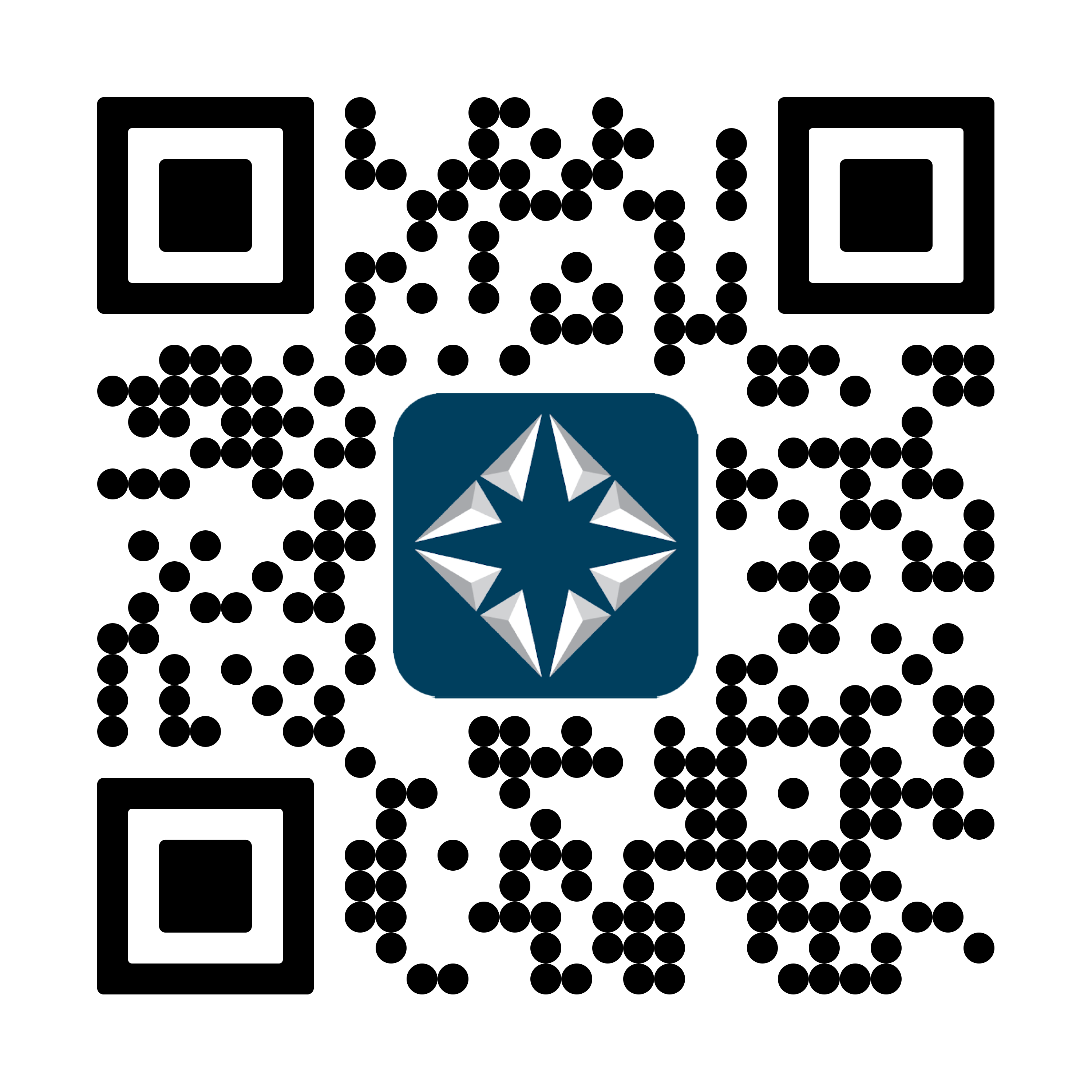 qr code with goretire mobile app in the center