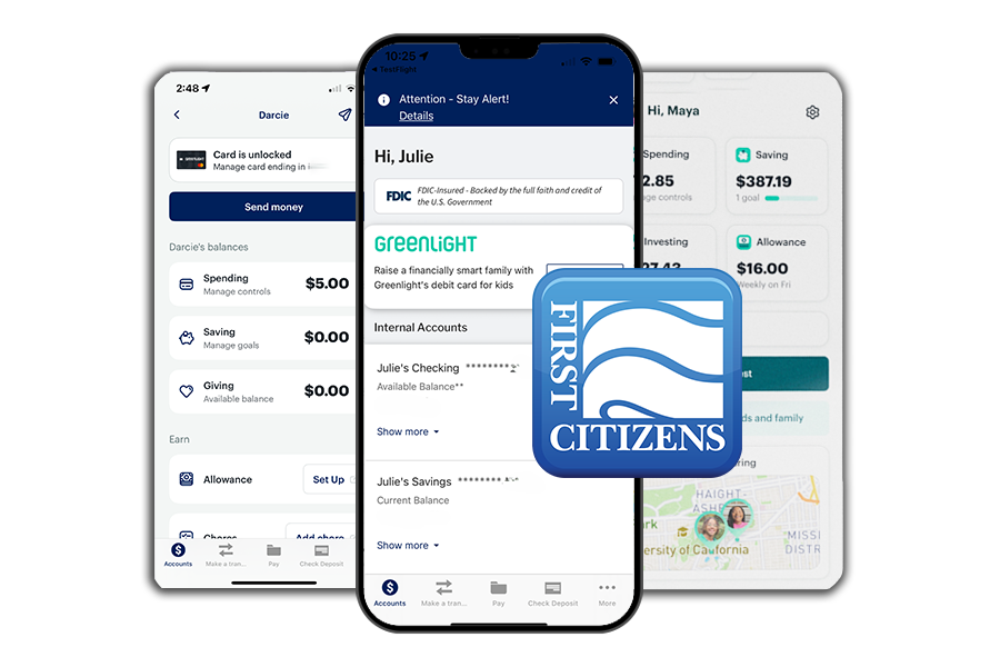 Greenlight app within FCB Mobile app on smartphone