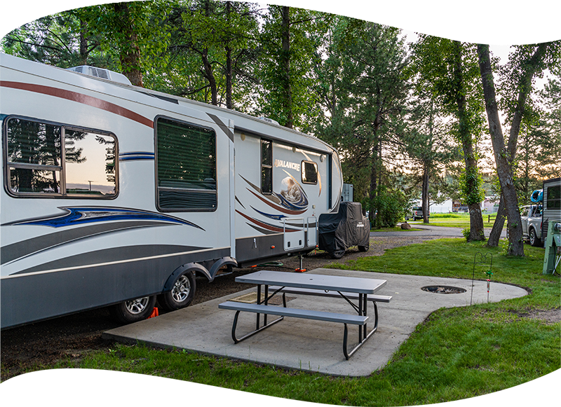 camper in a campground