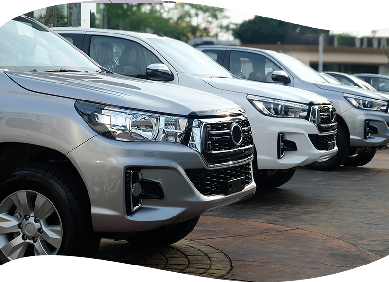 new vehicles in dealership lot